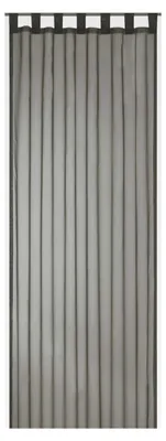 Produktbild von Transparente Gardine Schlaufenschal Uni grau 255 x 140 cm