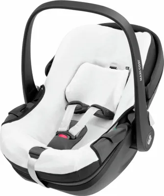 Produktbild von Maxi-Cosi Sommerbezug aus Biobaumwolle für den Pebble 360, Babysitzbezug, atmungsaktives und feuchtigkeitsabsorbierendes Material, Naturweiß
