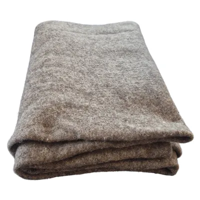 Produktbild von Unkrautschutzmatte aus Schafwolle in 100cm Breite- 255g/m² Schafwollvlies in 2m Länge - Braun