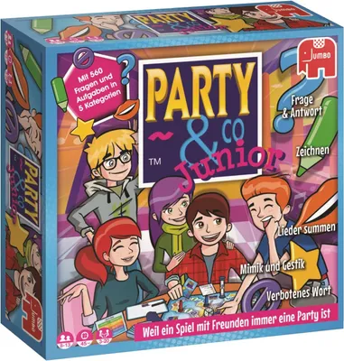 Produktbild von Party & Co. Junior, Brettspiel, Rennen, 8 Jahr(e), Junior-Ausgabe, Familienspiel