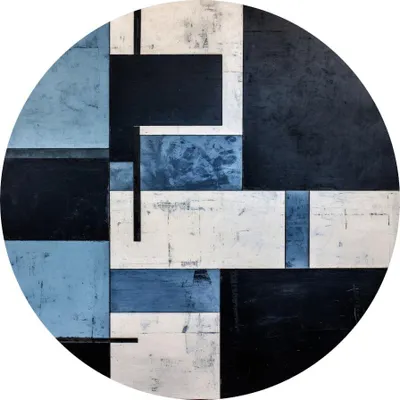 Produktbild von Sonstiges Bild Abstrakte Kunst-Wandwaagen, minimalistische Wandkreise, Wandkreise Wohnzimmer, klassische Gemälde, Wandpaneel, Dekoration Schlafzimmer