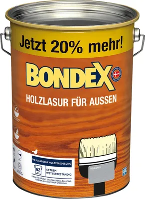 Produktbild von Bondex Holzlasur 4,8 L hellblaugrau
