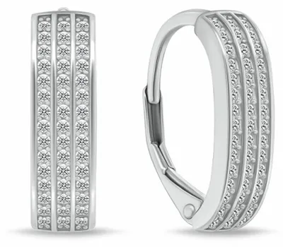 Immagine prodotto di Orecchini senza tempo in argento con zirconi LME269