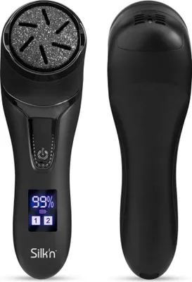 Produktbild von Silk'n FreshPedi, Schwarz, LCD, Ladend, 2200 RPM, 1,2 m, Integrierte Batterie