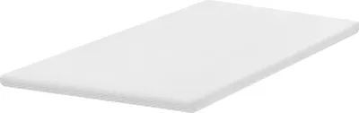 Produktbild von BELIANI Matratzentopper Weiß Latex PolyurethanSchaum 120 x 200 cm Polyester Bezug Komfort Schaumtopper