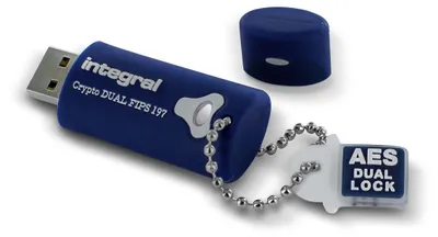 Produktbild von Integral 64GB Crypto-197 256-Bit 3.0 USB Stick verschlüsselt, Passwort geschützt