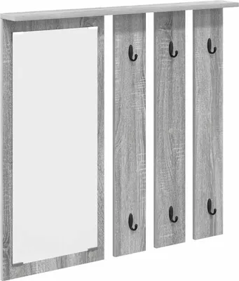 Obrázok produktu pre vidaXL Nástenný vešiak na oblečenie Grey Sonoma 84 x 10 x 80 cm