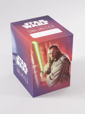 Zdjęcie produktu dla Pudełko na karty Gamegenic - Star Wars: Unlimited Soft Crate Qui-Gon Jinn