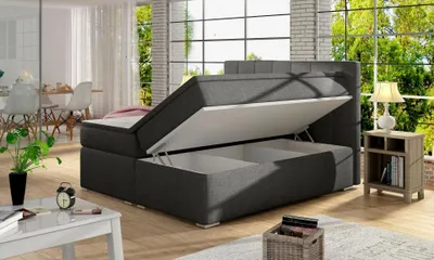 Obrázok produktu pre Kontinentálna posteľ ARBOREN 140x200 - antracitová
