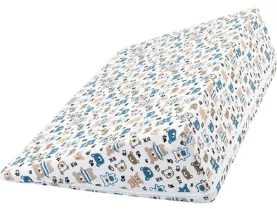Immagine prodotto di Rivestimento per poggiatesta a cuneo - 80x50x20 cm - Blu,Beige,Bianco