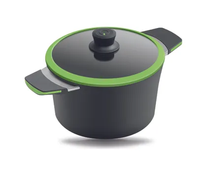 Produktbild von Gastrolux Squalit Glaskeramik Topf inkl. Deckel - 4,0L - 20 cm - Limette 30400I