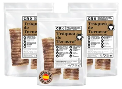 Productafbeelding van CRU - Rund vleesreepjes voor honden en katten - 100% natuurlijke hondensnacks - Lekkere traktaties