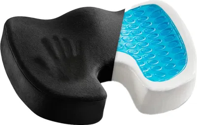 Obrázek produktu pro Gelový sedák z paměťové pěny - černý