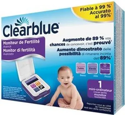 Produktbild von Clearblue Advanced Fertilitätsmonitor Ovulationstest Schwangerschaftstest Monitor Set digital fortschrittlich