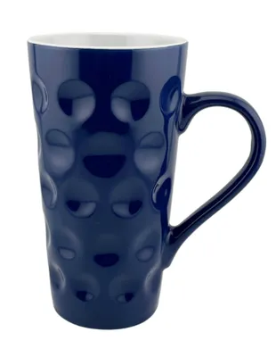 Produktbild von Dubbetasse blau 0,5 L ohne Aufdruck (durchgedubbt) - XXL Kaffeebecher, Jumbobecher aus Keramik, Pfalz Dubbetass für Kaffee, Tee, Glühwein