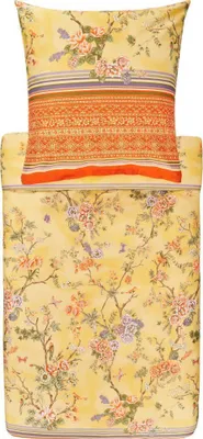 Produktbild von Bassetti Mako-Satin Bettwäsche-Garnitur PALLANZA Farbe GELB Y1 Größe 240x220cm+2x80x80