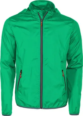Produktbild von Windjacke mit abnehmbarer Kapuze, verstaubar in Seitentasche mit Tragegriff