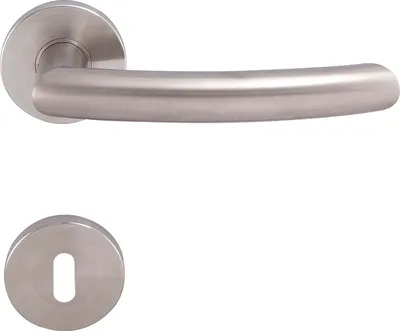 Produktbild von SOLIDO Drückergarnitur HELSINKI - auf Rosette BB, 38 - 45, Edelstahl matt