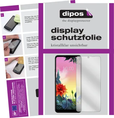 A collage of images showing the packaging and instructions for a screen protector, alongside a product shot of the screen protector on a phone.