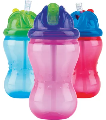 Productafbeelding van Nuby Flip-It Rietjesbeker 355Ml 12+ Maanden (1 Stuk Assorti)