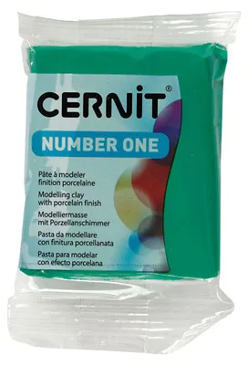 Image de Cernit Pâte à modeler verte, 56 grammes