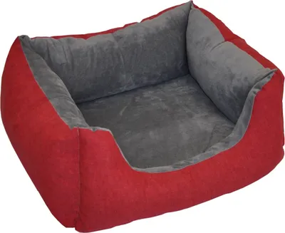 Produktbild von Hundebett / Katzenbett Gr. 60 x 48 cm , Fb. Red , Hundekorb / Katzenkorb
