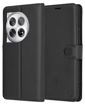 Obrázek produktu pro Techsuit Leather Folio Book Wallet Flip Cover pro OnePlus 12 - Black