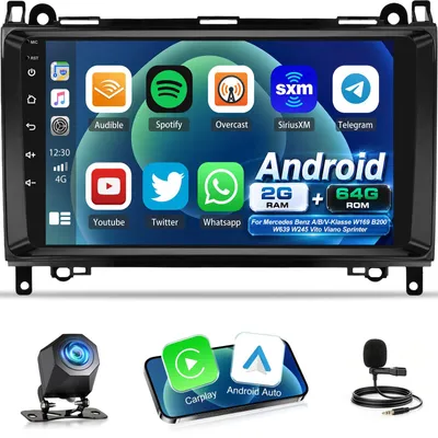 Productafbeelding van Autoradio met Android voor Mercedes-Benz A/B/V Klasse W169/W245/W639