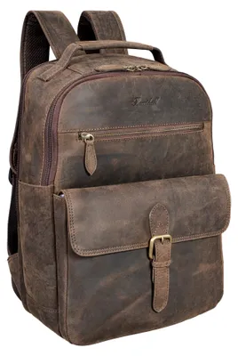 Produktbild von Benthill Rucksack Echt Leder | Reise Rucksack aus hochwertigem Rindsleder | Trekkingrucksack | Damen Herren Lederrucksack