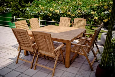 Productafbeelding van Teakea - Teak Tuintafel Vierkant | 160x160x75