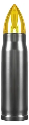 Edelstahl-Wasserflasche 500 ml, vakuumisoliert, schwarz