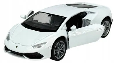 Produktbild von Welly Lamborghini Huracán LP 610-4 Weiß Metall 1:34 Modellauto