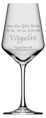 Weinglas graviert 350 ml spülmaschinenfest