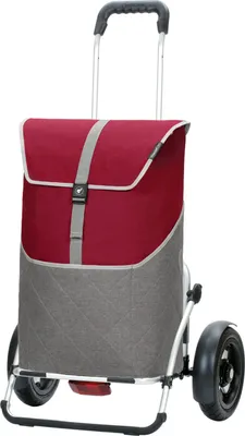 Produktbild von ANDERSEN Einkaufstrolley - Royal Shopper Plus Lasse rot 59 L groß, langlebig, robust, Aluminium, klappbar, luftbereiftes Kugellagerrad