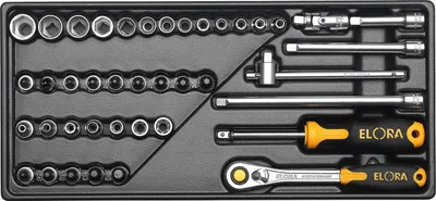 Produktbild von Elora Steckschlüssel-Satz 1/4", 41-teilig, ELORA-MS-50