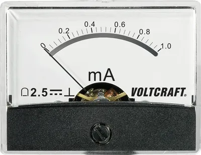 Immagine prodotto di Voltcraft AM-60X46/1MA/DC Dispositivo di misura incorporato AM-60X46/1mA/DC 1 mA a bobina mobile (AM-60X46/1MA/DC)