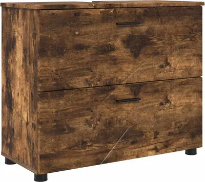 Immagine prodotto di vidaXL Mobile da bagno con porta Rovere fumé 76,5 x 35 x 64 cm