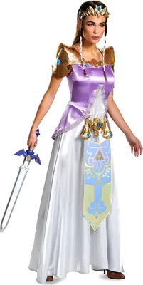 Obrázek produktu pro Pěkný kostým princezny Zeldy™ na karneval fialovo-bílo-zlatý M