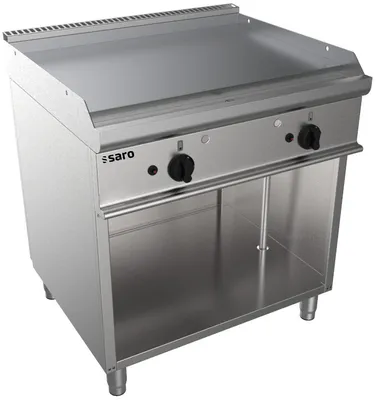 Immagine prodotto di Piastra a gas con base aperta, modello E7/Ktg2Bal, dimensioni: L 800, piastra: 795 x 700, piastra: 530 x H 850