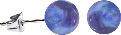 Produktbild von Ohrstecker mit Acrylkugel in verschiedenen Farben und Größen Größe - 8 mm Farbe - Hellblau