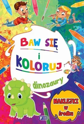 Produktbild von Baw się i koloruj Dinozaury książeczka z naklejkami