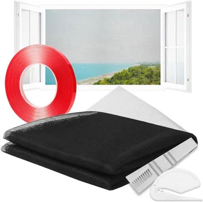 Obrázek produktu pro Síť proti hmyzu se samolepicí páskou – univerzální – 1 sada – 100 × 100 cm