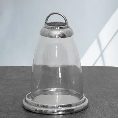 Produktbild von Kerzenleuchter, Windlicht, Glas, Alu, Deckel