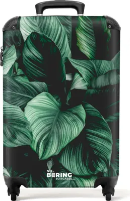 Produktbild von NoBoringSuitcases.com® - Grüner Reisekoffer - Koffer grün - 55x35x25Handgepäck Koffer 55x35x20 cm, 36L,