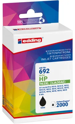Obrázek produktu pro edding inkoustová kazeta 18-692 jako HP 963XL 3JA30AE bw