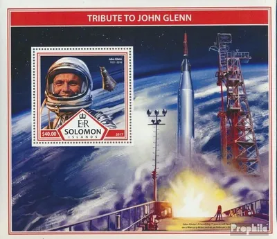 Produktbild von Briefmarken Salomoninseln 2017 Mi Block 673 (kompl. Ausg.) postfrisch John Glenn