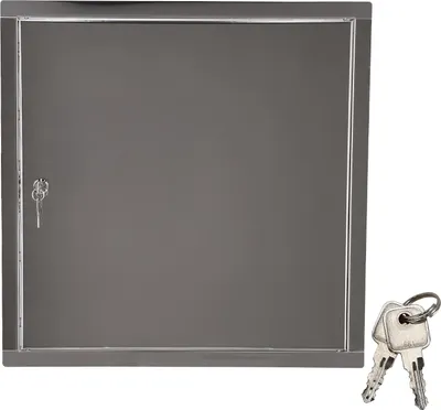 Obrázek produktu pro Přístupový panel KOTARBAU® velikost 40x40 cm s klíčem nerezová ocel stříbrná pro přístupové šachty