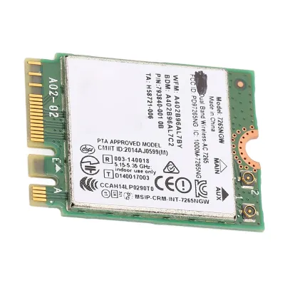 Image de Carte WLAN pour ordinateur portable 1200 Mbit/s haut débit 2,4 GHz/5 GHz double bande Bluetooth 4.2 AC NGFF Carte réseau Module sans fil