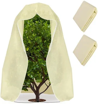 Image de Housse de protection hivernale pour plantes, 1,6 x 1,8 m, imperméable, résistante au gel