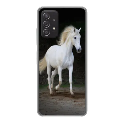 Produktbild von MuchoWow® Handyhülle Schutzhülle Hülle für Samsung Galaxy A53 5G Pferde - Sand - Dunkel Silikon Softcase Handy Hülle - Schutzabdeckung